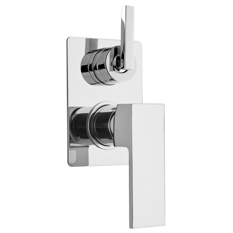 Miscelatore monocomando quadro a incasso 3 vie